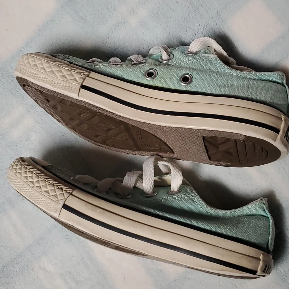 CONVERSE ALL STAR GIRLS BLUE SHOES SIZE 11 - Picture 3 of 12